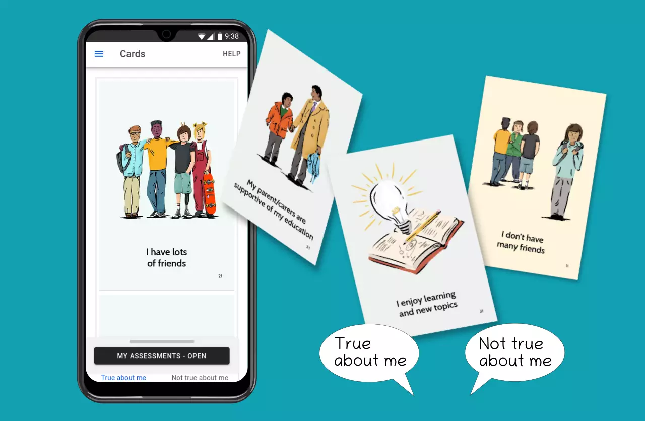 School Wellbeing Cards App